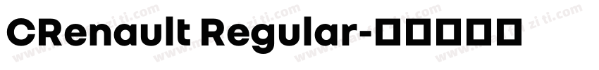 CRenault Regular字体转换